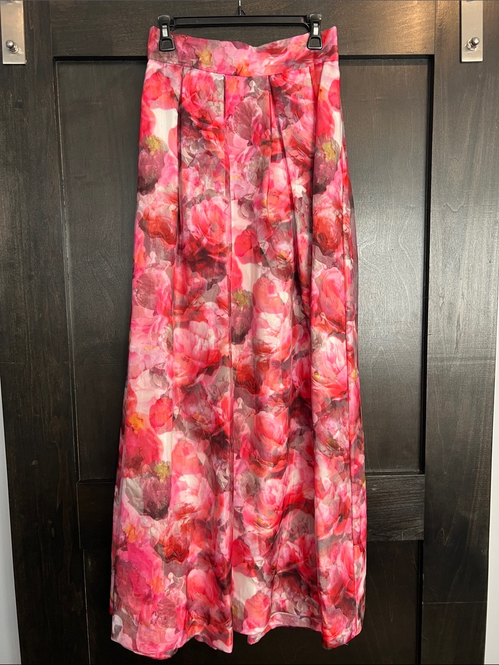 Eliza J Pink Floral Maxi Skirt